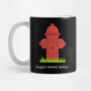 doggie social media Mug